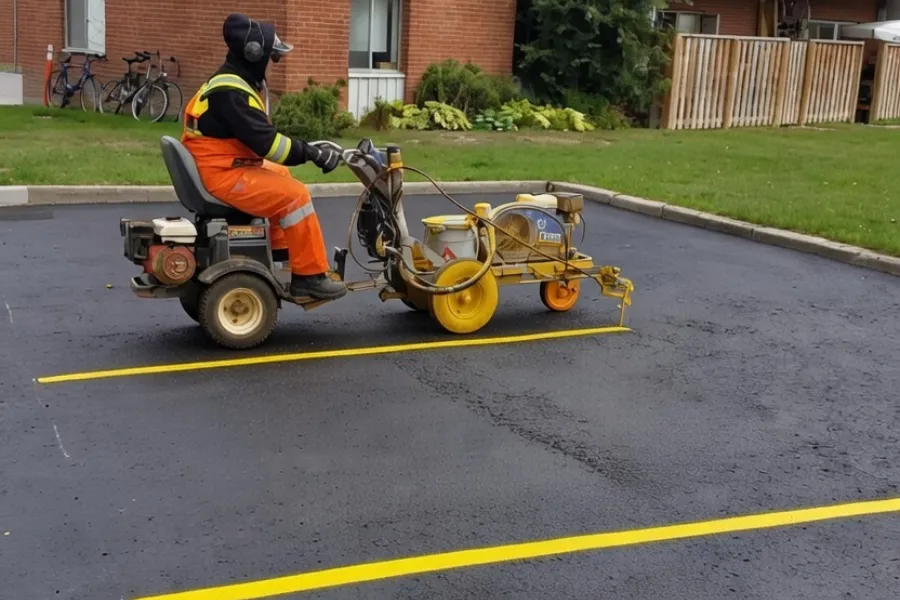 Asphalt Line Marking and Parking Lot Striping